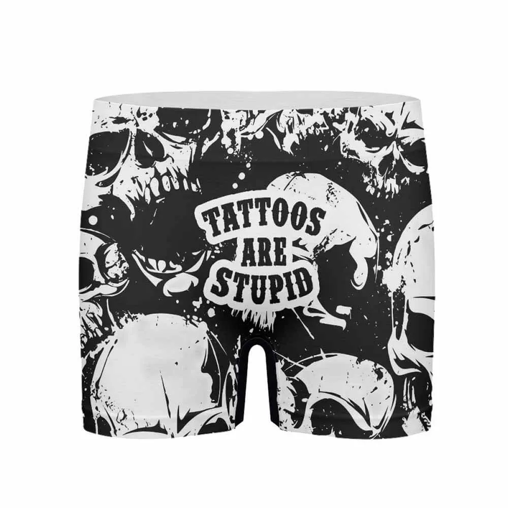 Gothic Skull Tattoos Are Stupid Men’s Boxer Brief