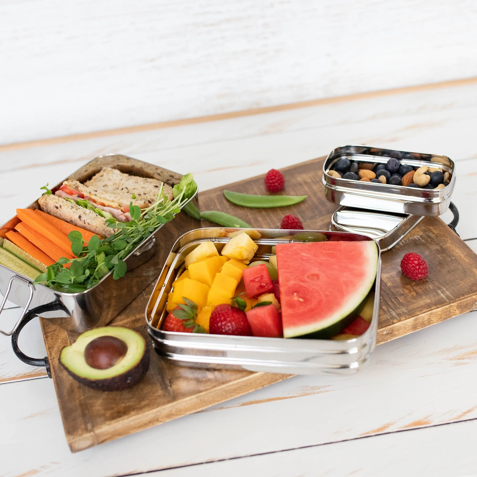 Green Essentials Stainless Steel Sustain-A-Stacker Lunch Box