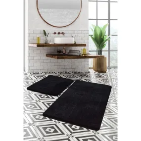 Hawaiian - Black 2  Bath Mat