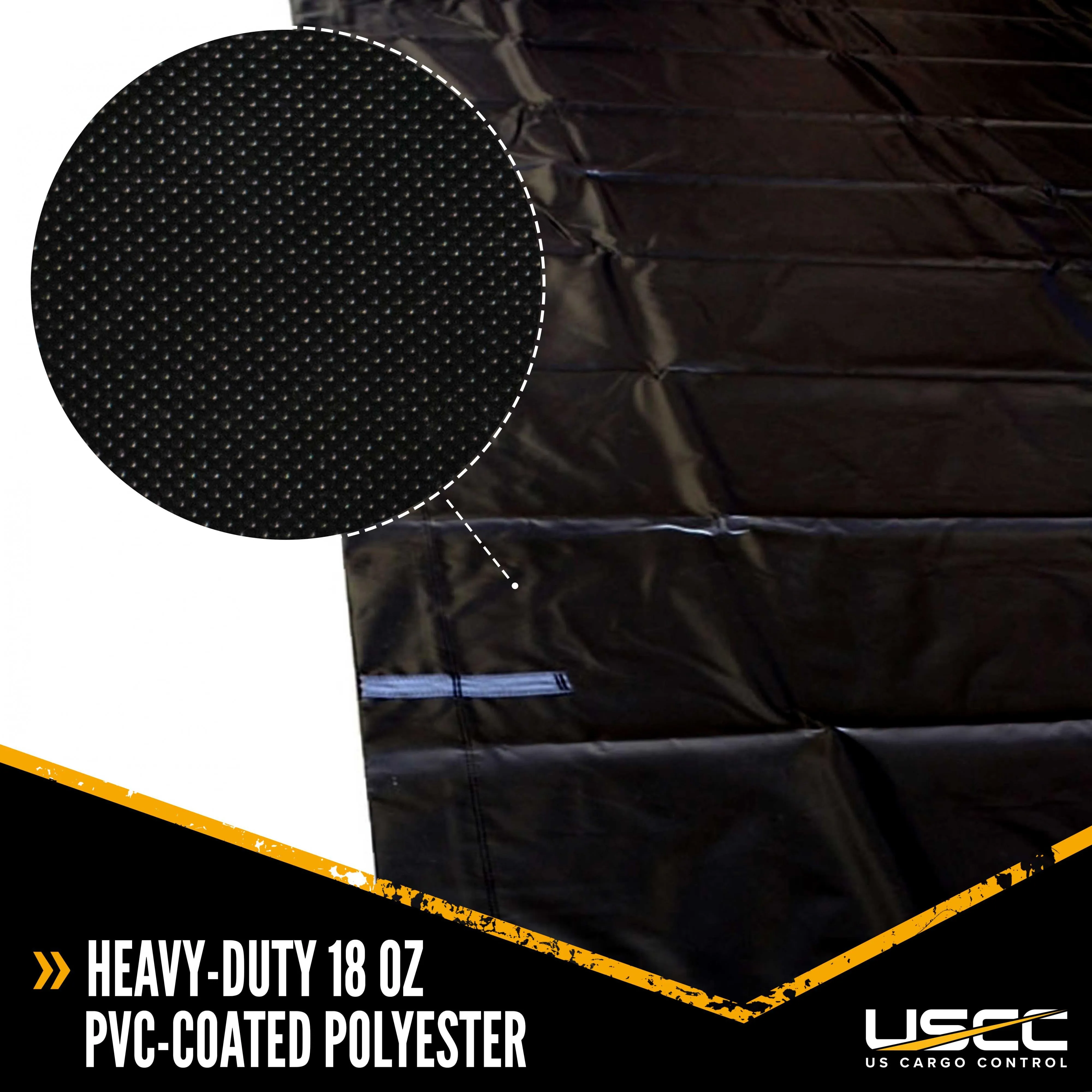 Heavy Duty Roll Tarp - 10'6" x 41' - 18 oz. Black Tarp