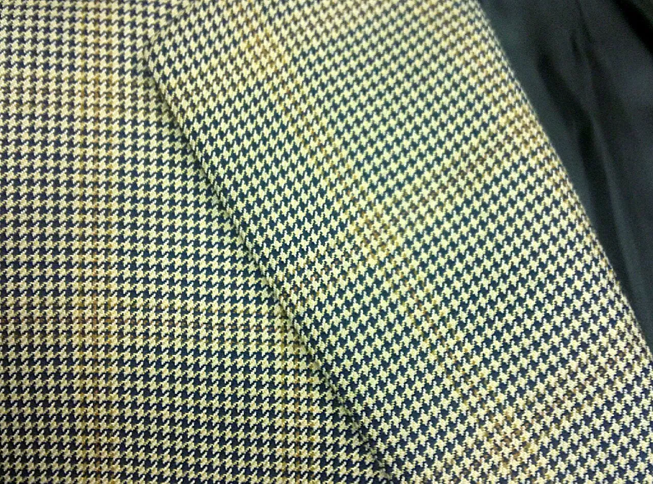 Hickey Freeman- Silk/ Wool Sport Houndstooth Sport Coat- Size 42L