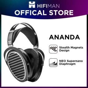 HIFIMAN Ananda Stealth Magnet Open-Back Over-Ear Full-Size Planar Magnetic Hi-Fi Headphones