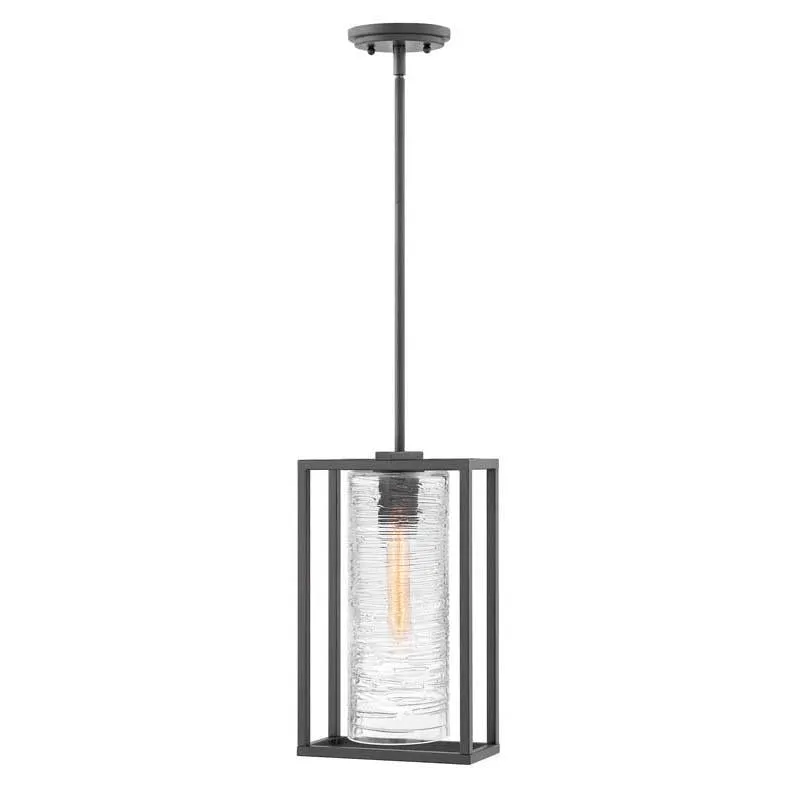 Hinkley 1252SK Outdoor Pax Satin Black Hanging Light