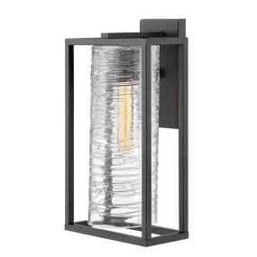 Hinkley 1254SK Outdoor Pax Satin Black Wall Light