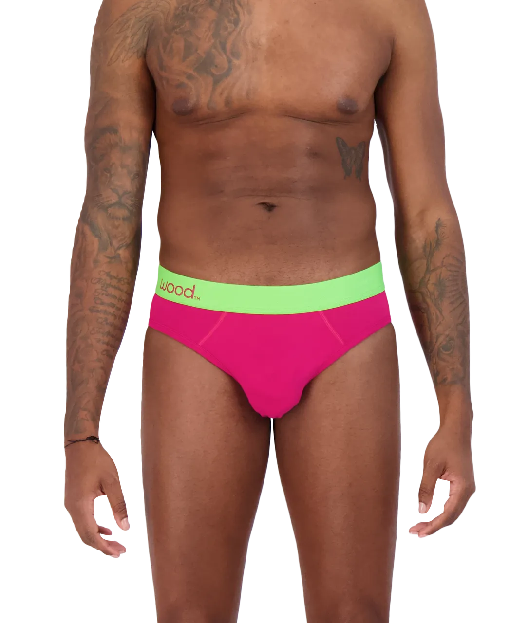 Hip Brief in Watermelon by Wood Underwear