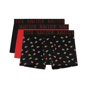 Hiro #2 Boxer Briefs 3-Pack | Black/Black Print/Red 402524-T035