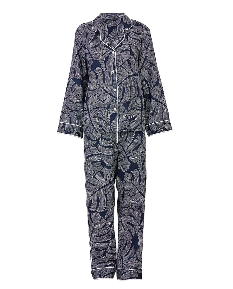 Knightsbridge Leaf Print Pyjama Set