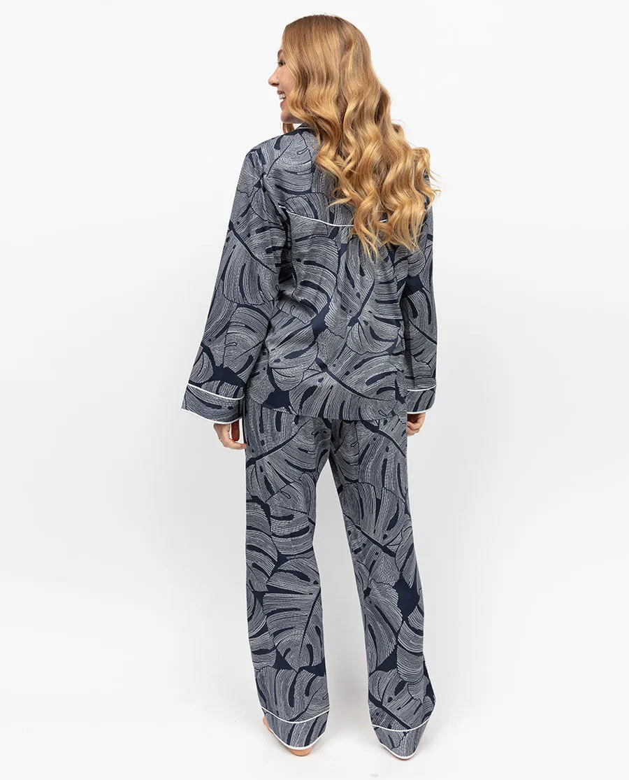 Knightsbridge Leaf Print Pyjama Set