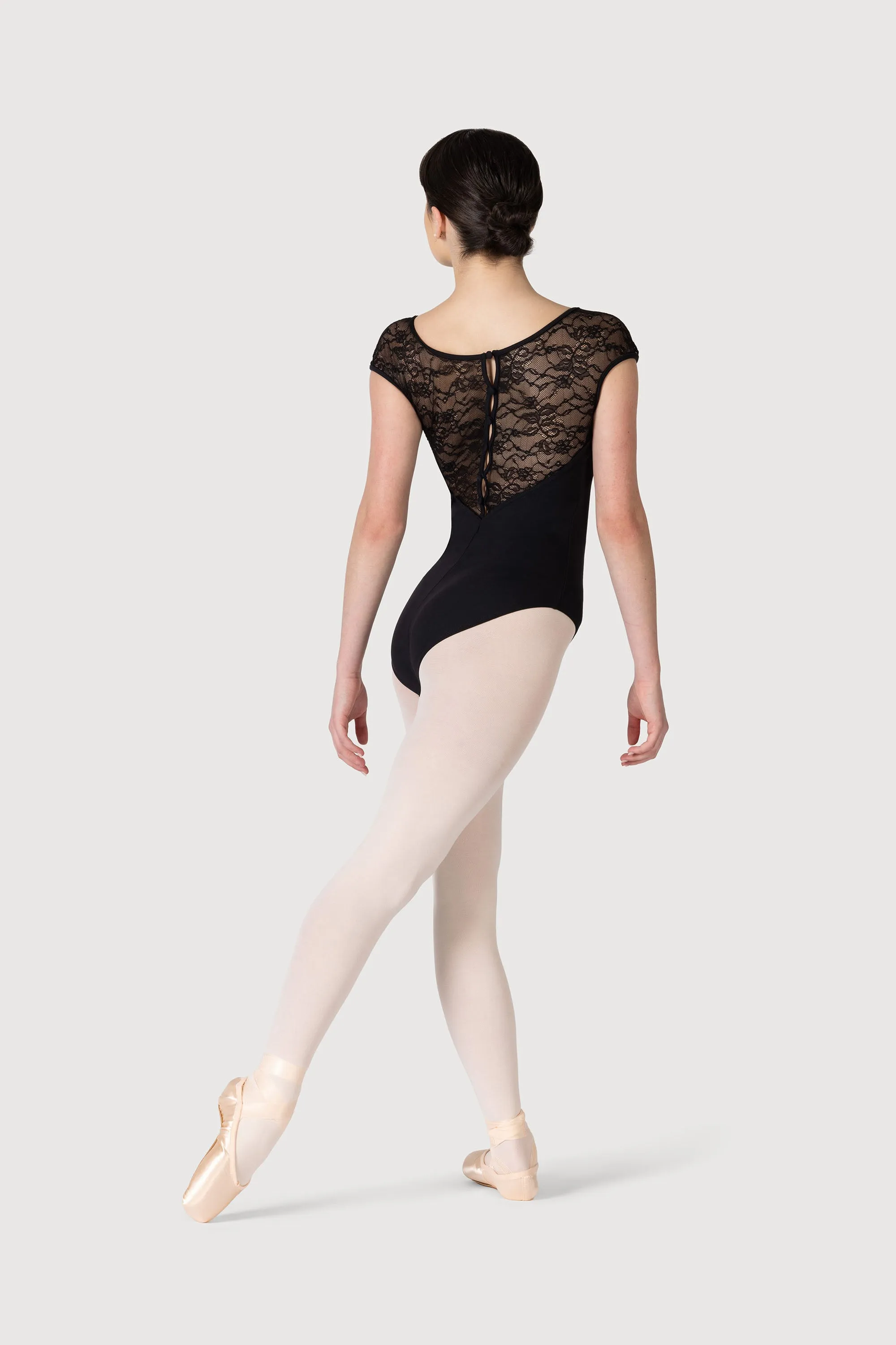 L56042 - Bloch Chiwa Womens Lace Button Leotard