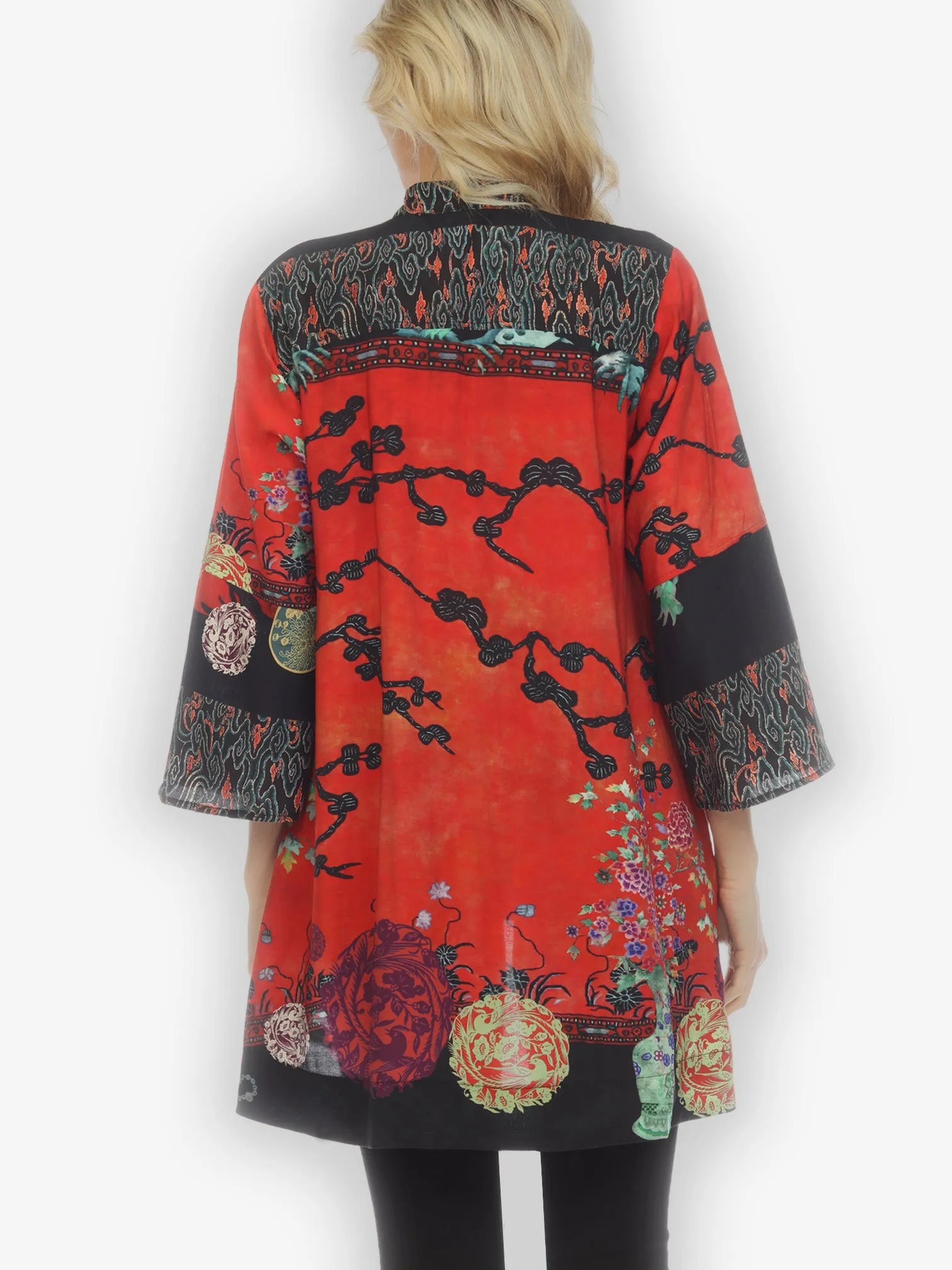 Landscape Mono Tree Kimono