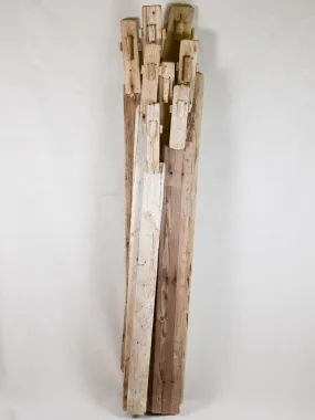 Large driftwood totem sculpture by JP Dreano - 8 characters 61½"