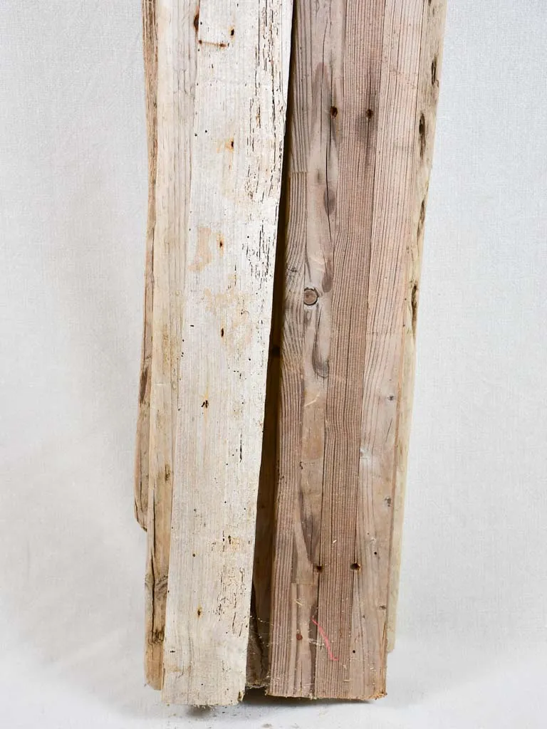 Large driftwood totem sculpture by JP Dreano - 8 characters 61½"