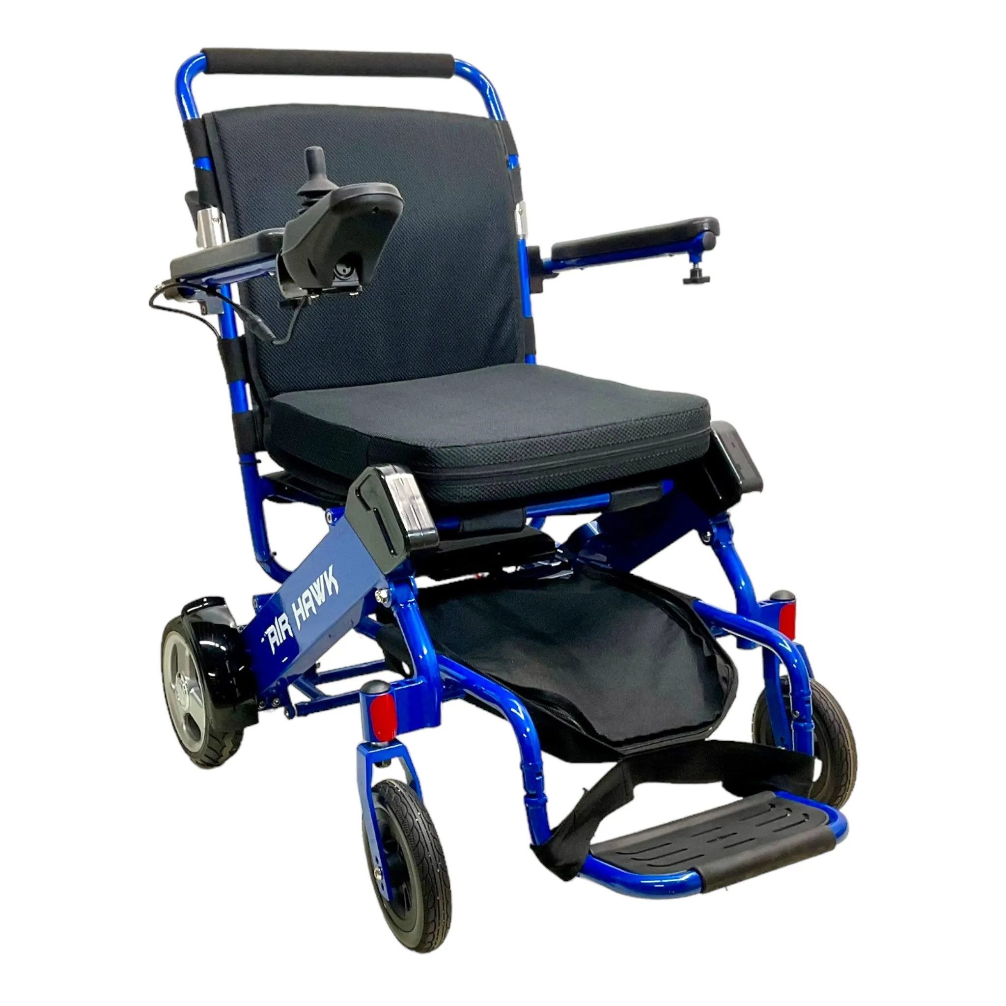 Like-New Air Hawk Folding Power Wheelchair | 16 x 16 inch Seat | Lightweight Folding Frame