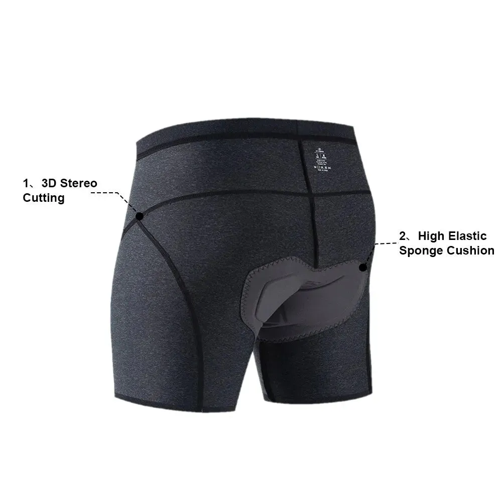 Men Cycling Underwear Belgium High Elasic Sponge Pad Shockproof Mtb Shorts Mountain Bicycle Briefs