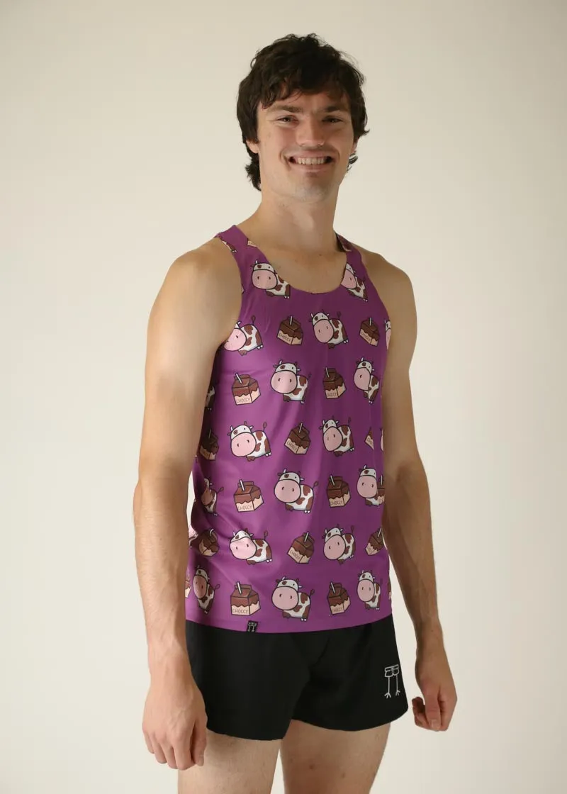 Men's Choccy Cows Performance Singlet