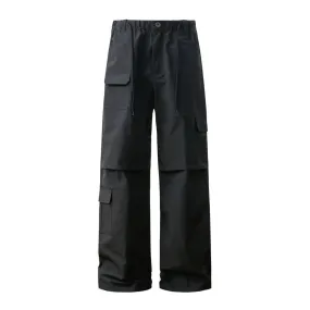 Men's Fashion Irregular Pocket Straight-leg Trousers