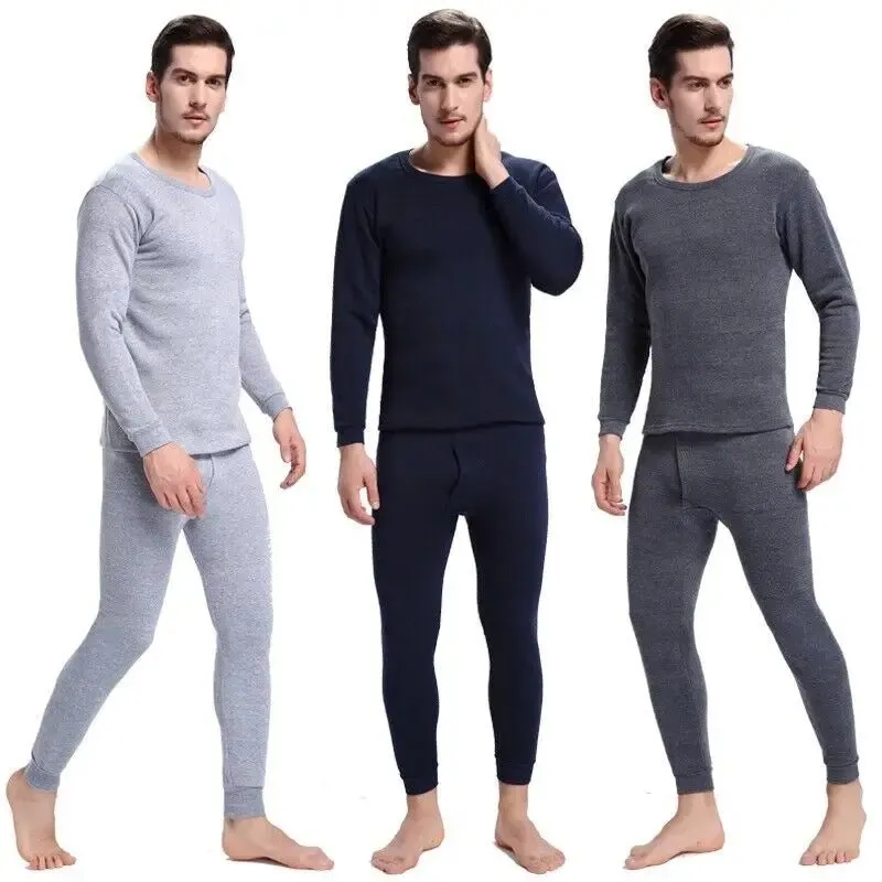 Men's Insulated Thermal Underwear Quick Dry Fleece Lined Base Layers for Winter Essentials