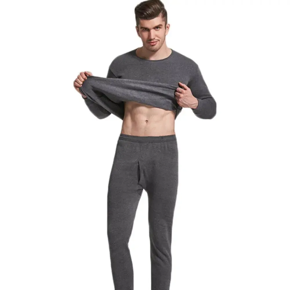 Men's Insulated Thermal Underwear Quick Dry Fleece Lined Base Layers for Winter Essentials