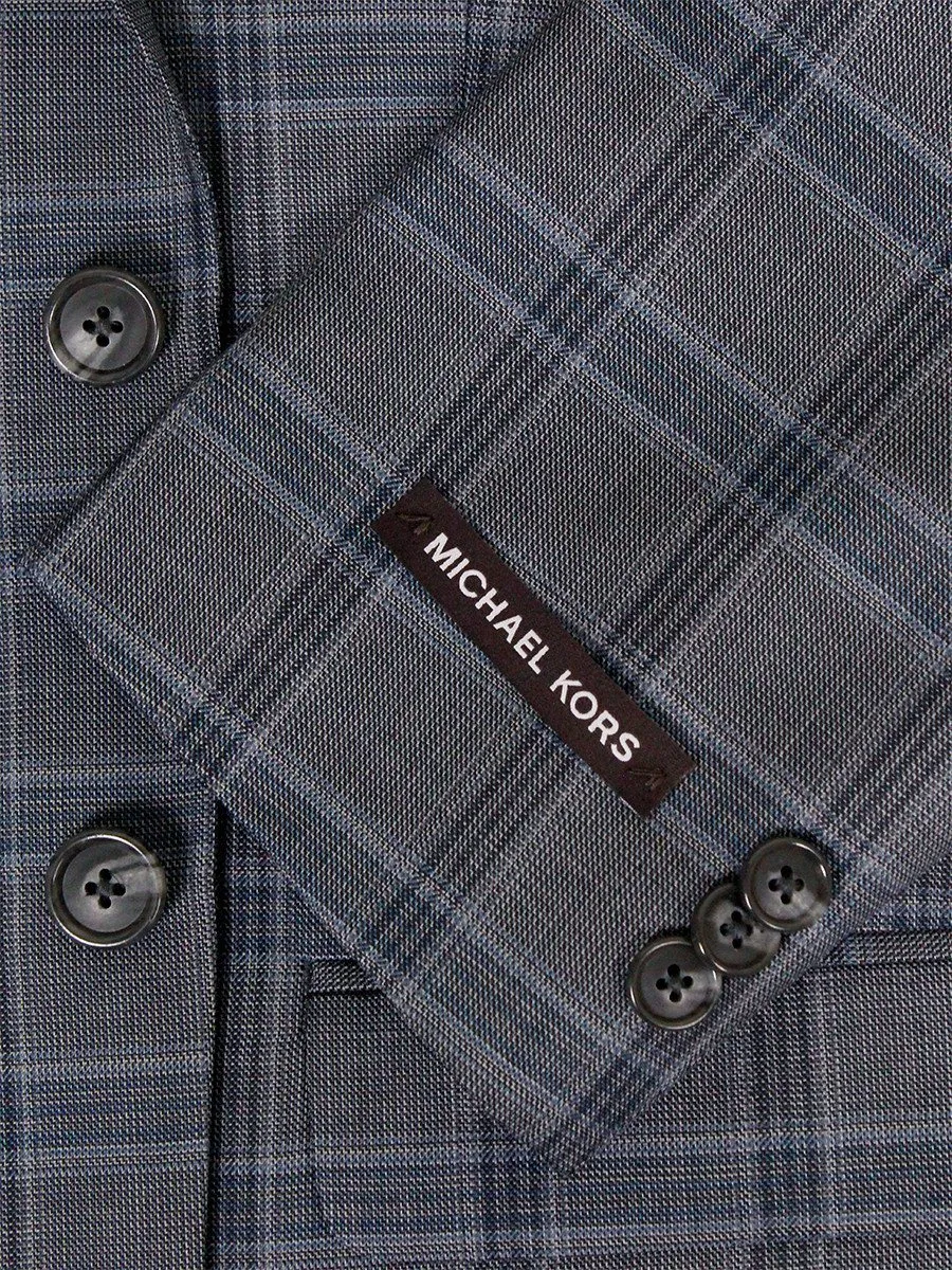 Michael Kors 24285 100% Wool Boy's Sport Coat - Plaid - Gray