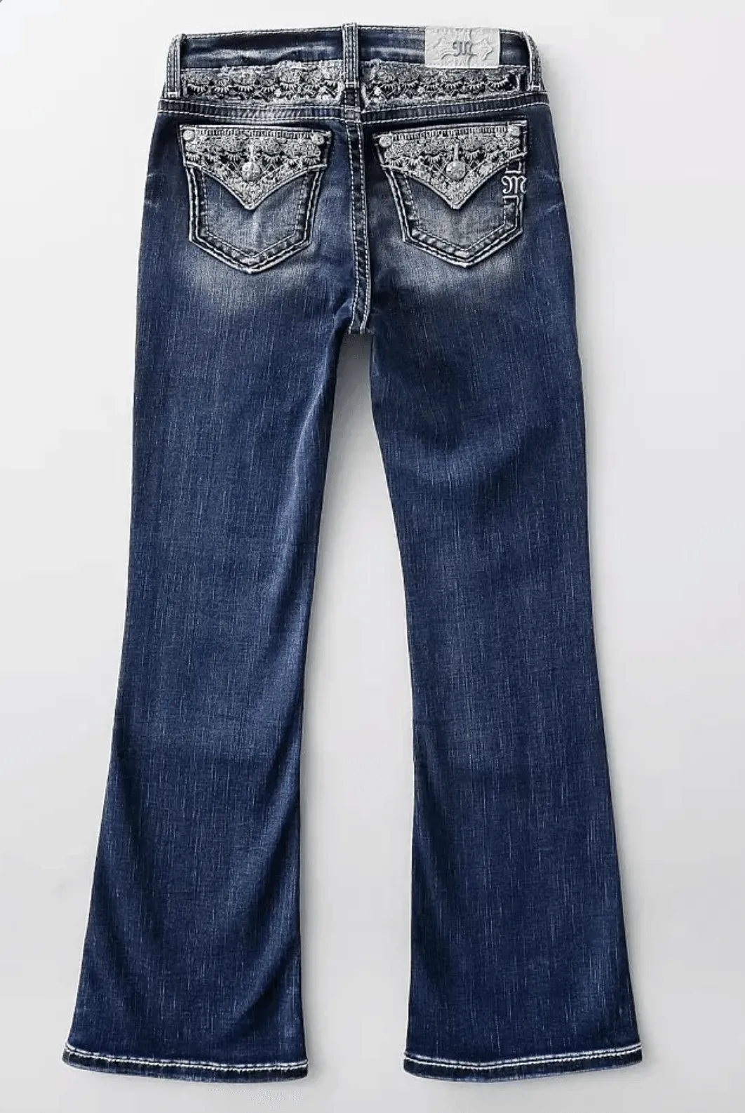 Miss Me Girl's Mid-Rise Bootcut Jeans K3988B