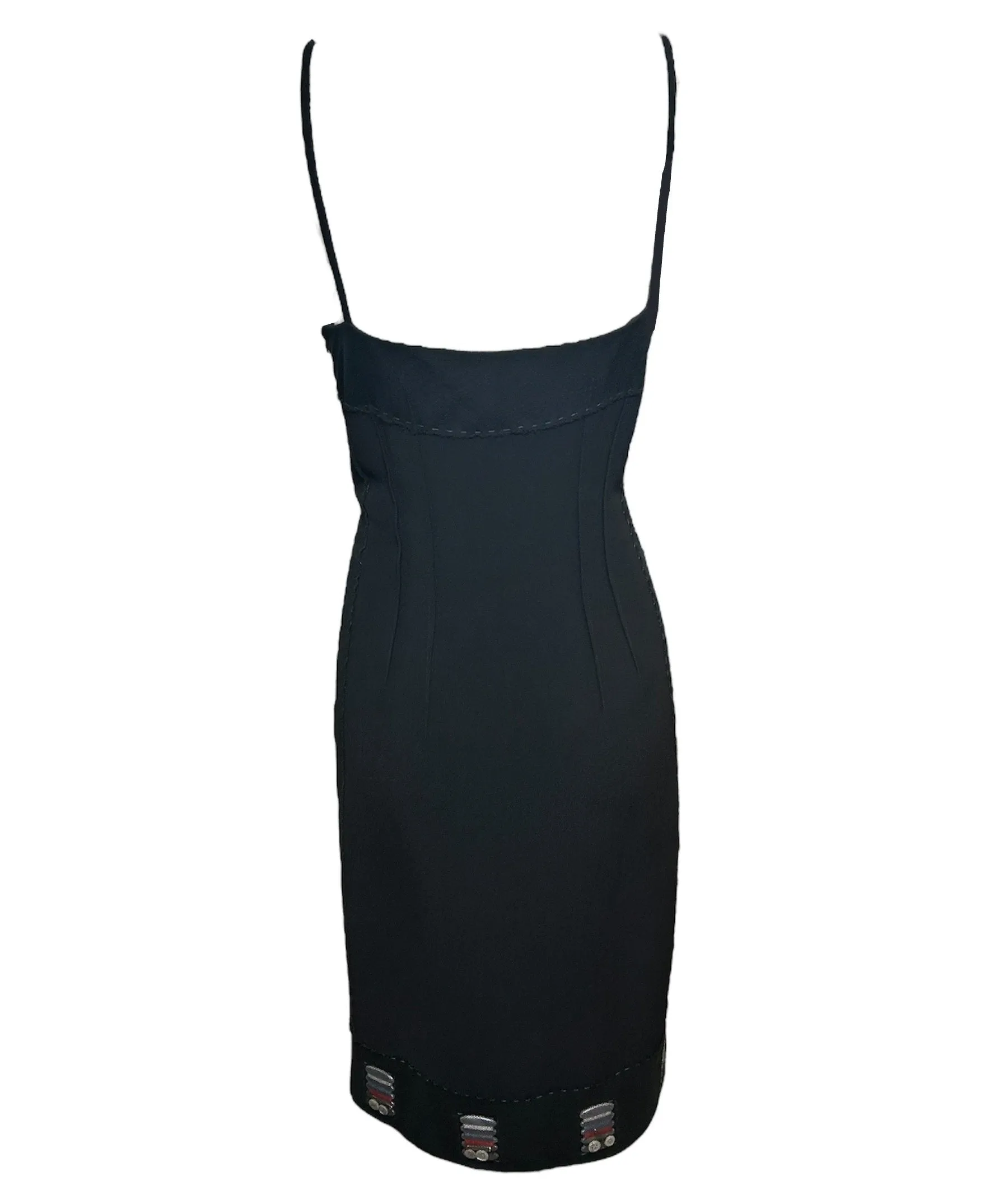 Moschino Y2K Cheap & Chic Alterations Themed Little Black Dress, NWT