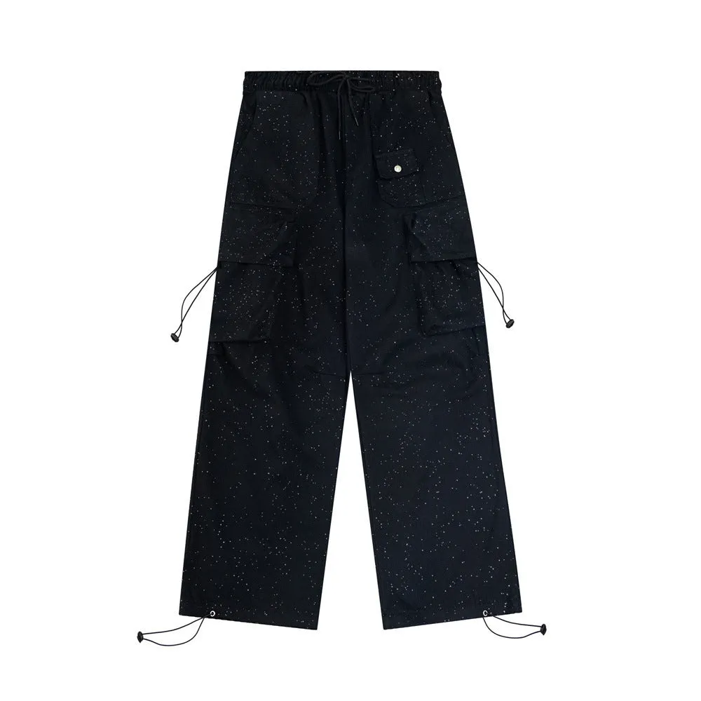 Multi-pocket Cargo Pants Men's Straight-leg Trousers