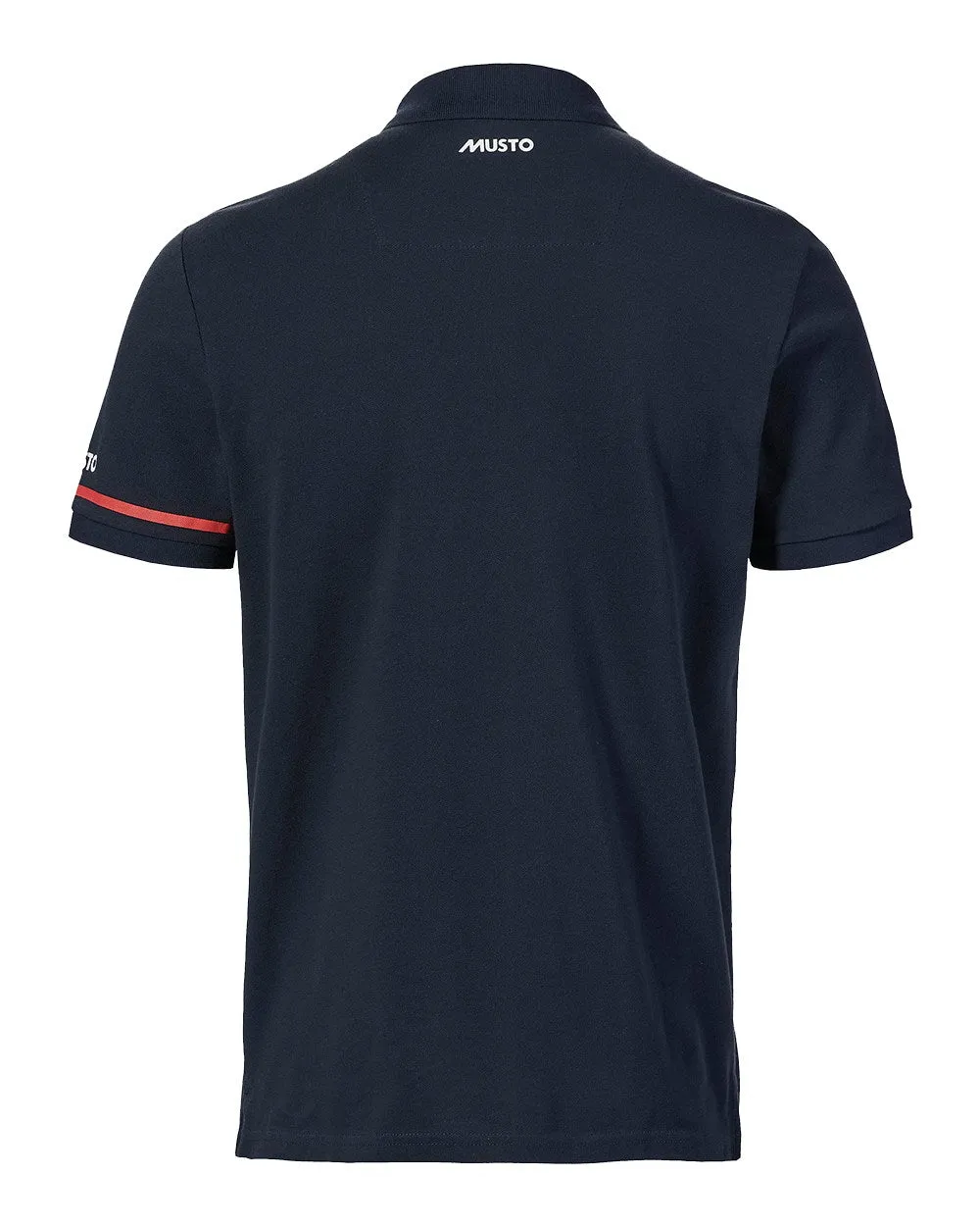 Musto Mens Red Yacht Short Sleeve Polo Shirt