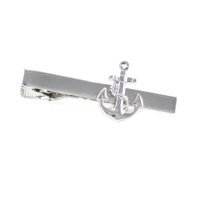 Nassau Silver Anchor Tie Bar