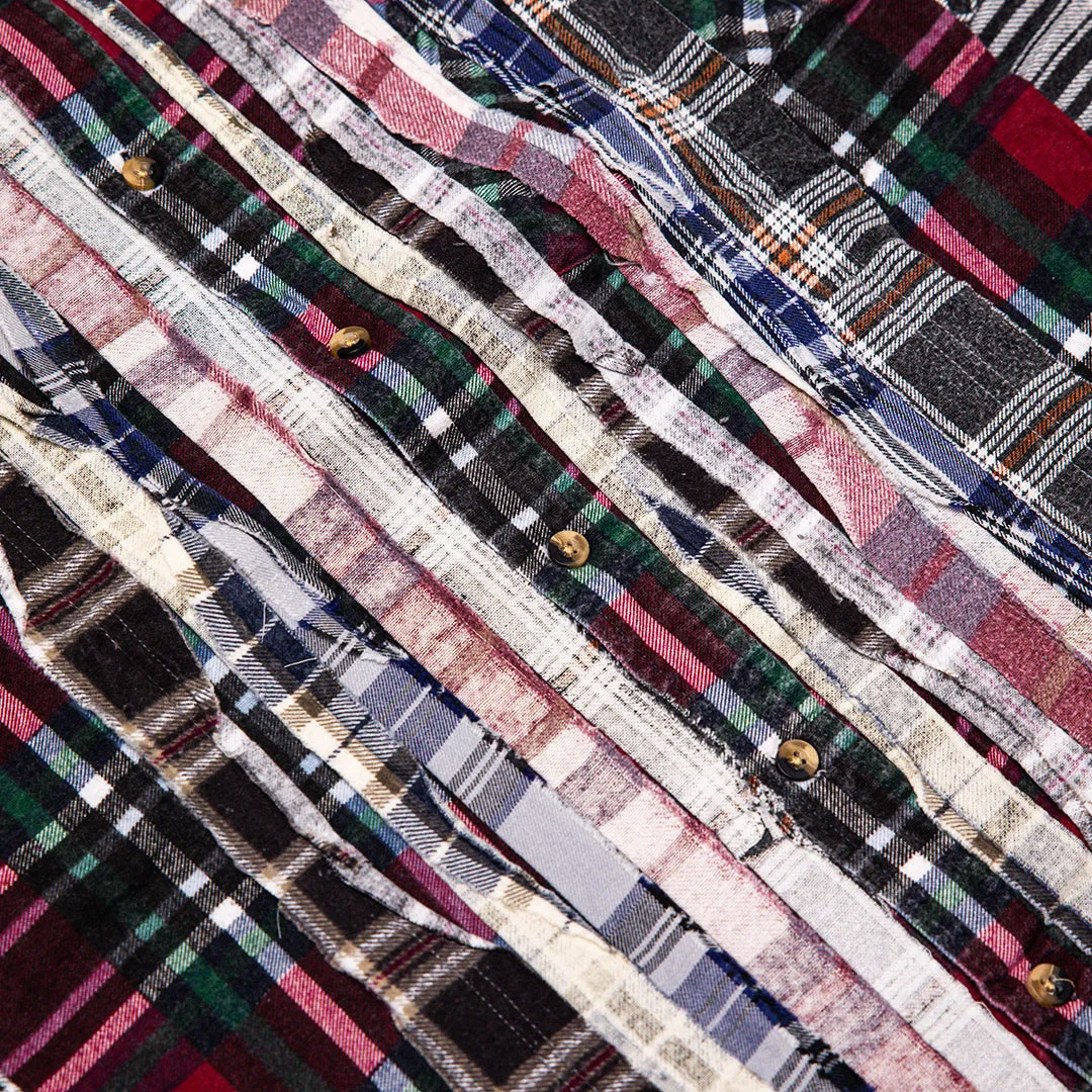 Needles Rebuilt Flannel Shirt Ribbon Shirt Red/Green/Multi