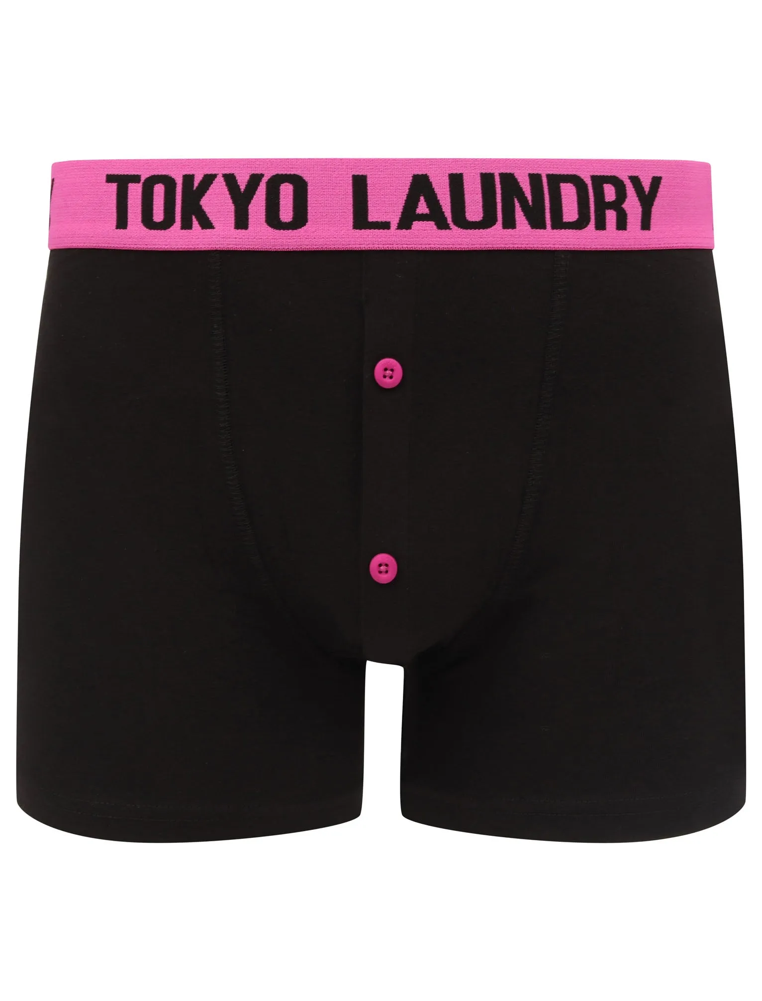 Nelson 2 (2 Pack) Boxer Shorts Set in Blue Atoll / Raspberry Rose - Tokyo Laundry