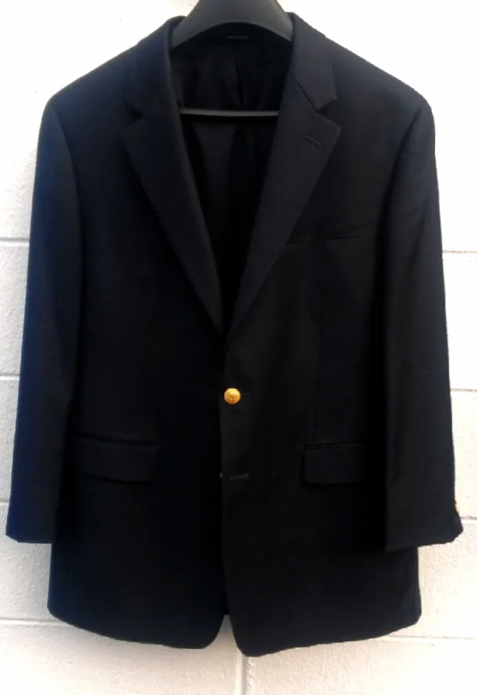 New- Lauren- Ralph Lauren 2B Navy Serge Blazer- size 42R