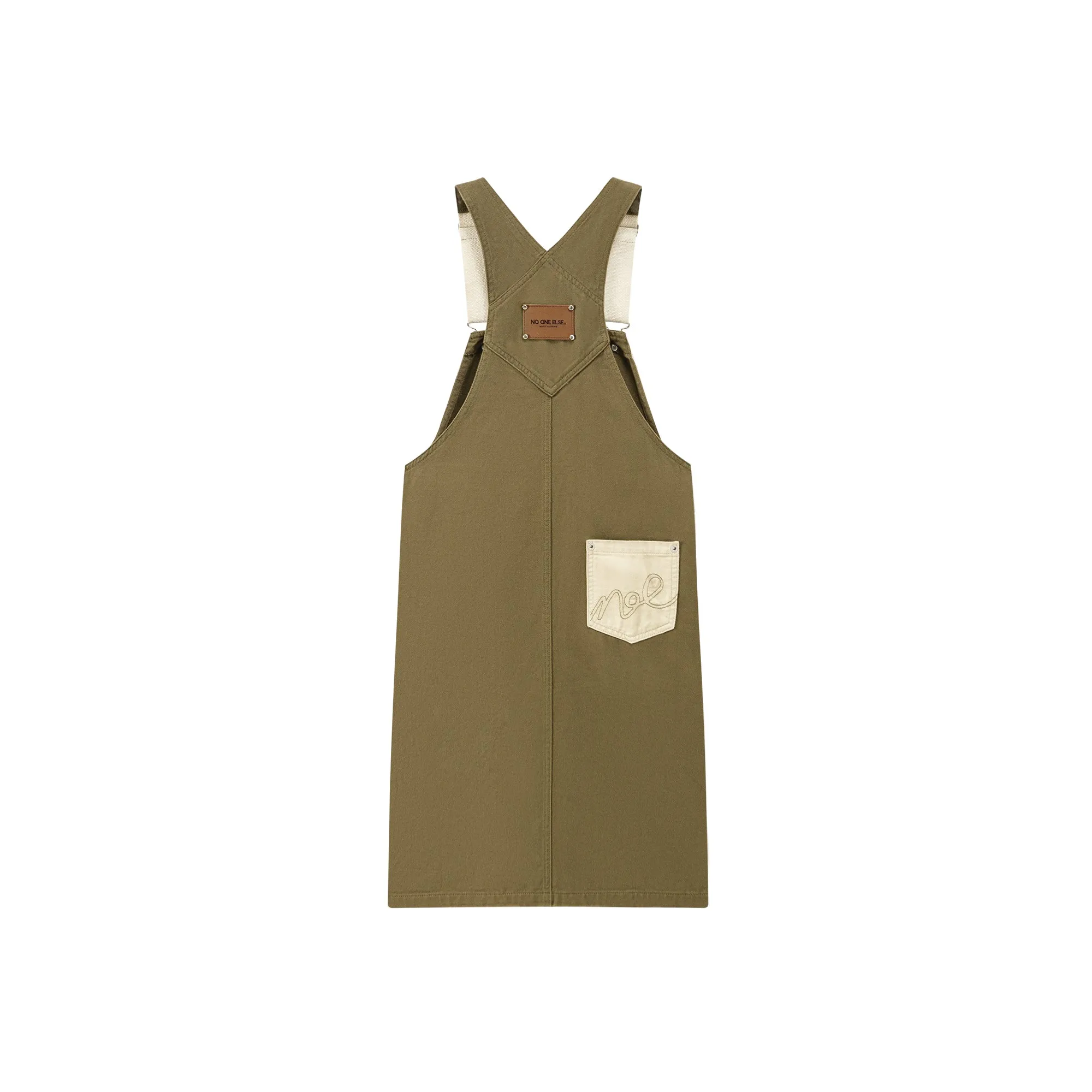 Noe Front Pocket Overall Dress