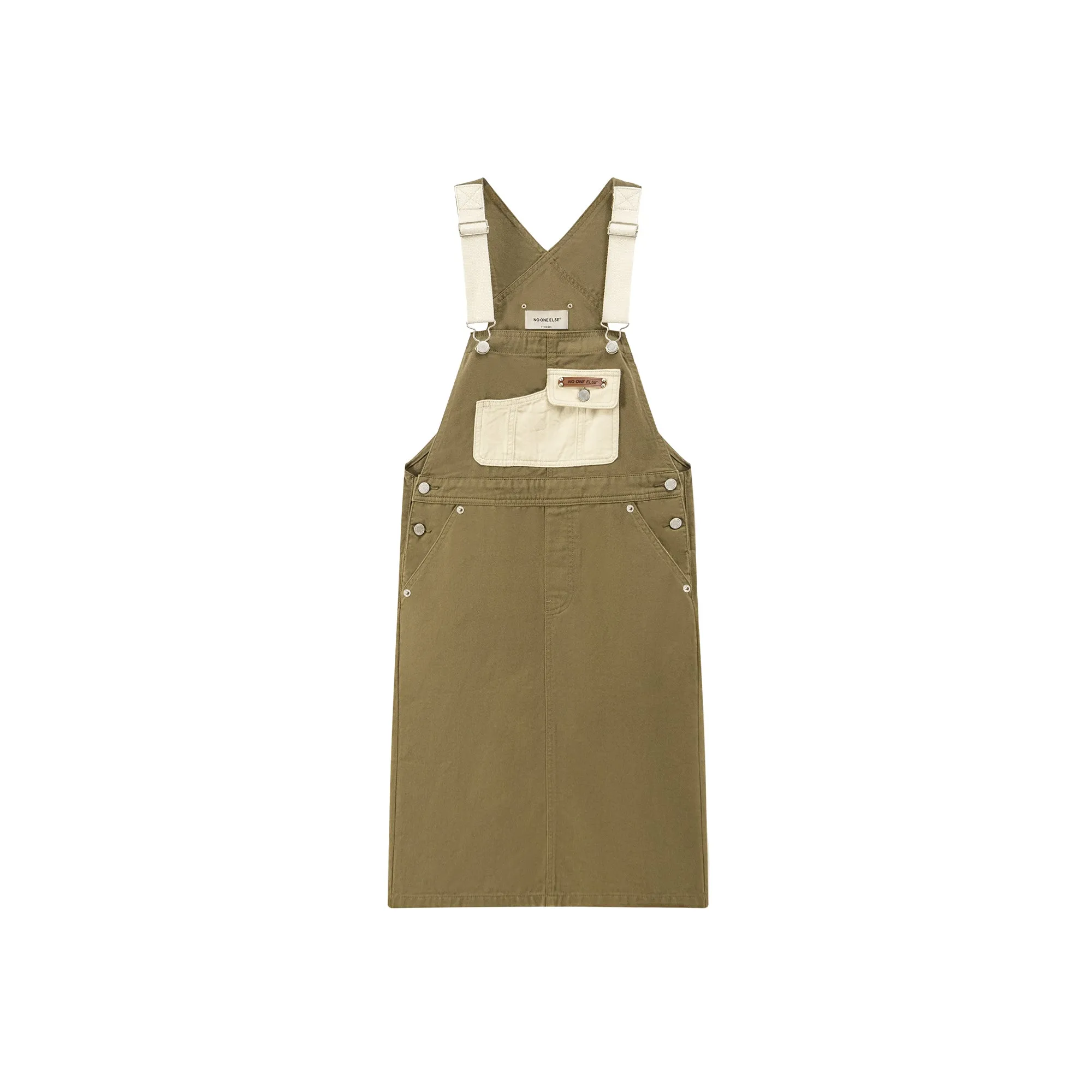 Noe Front Pocket Overall Dress