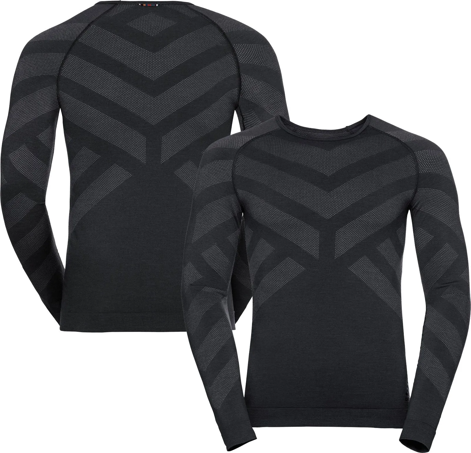 ODLO Men's Natural  Kinship Extra Warm Merino Long Sleeve Crew Base Layer