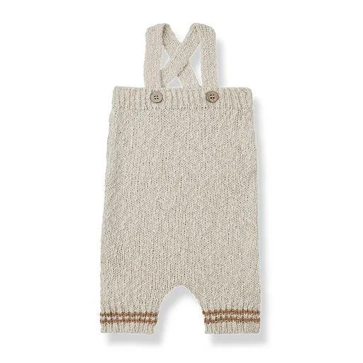 One More In The Family Silver Knit Overall