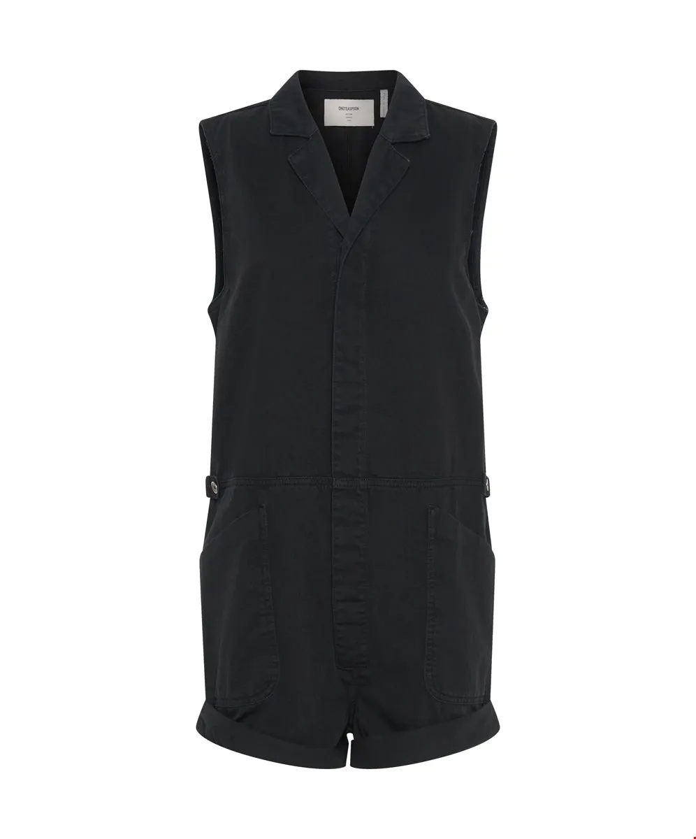 ONETEASPOON Womens Safari Bandit Overalls - Black