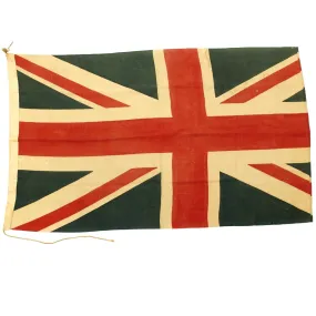 Original British WWIII Union Jack Flag with London Maker Marking