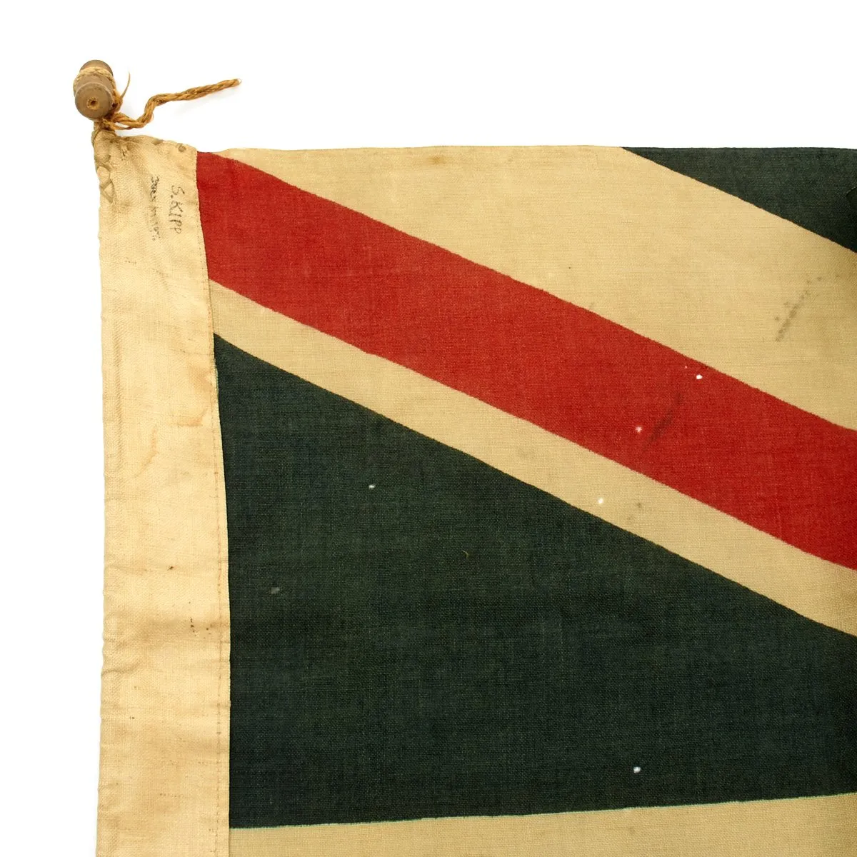 Original British WWIII Union Jack Flag with London Maker Marking