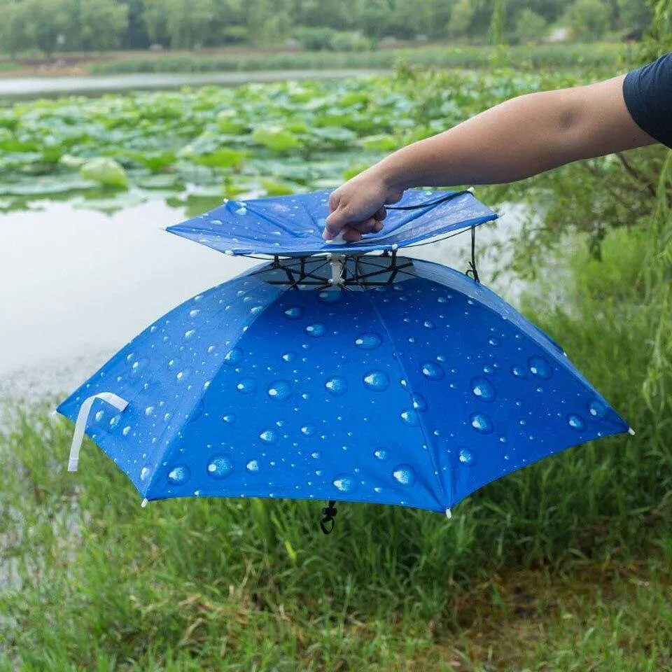 Outdoor Double Layer Fishing Umbrella Hat