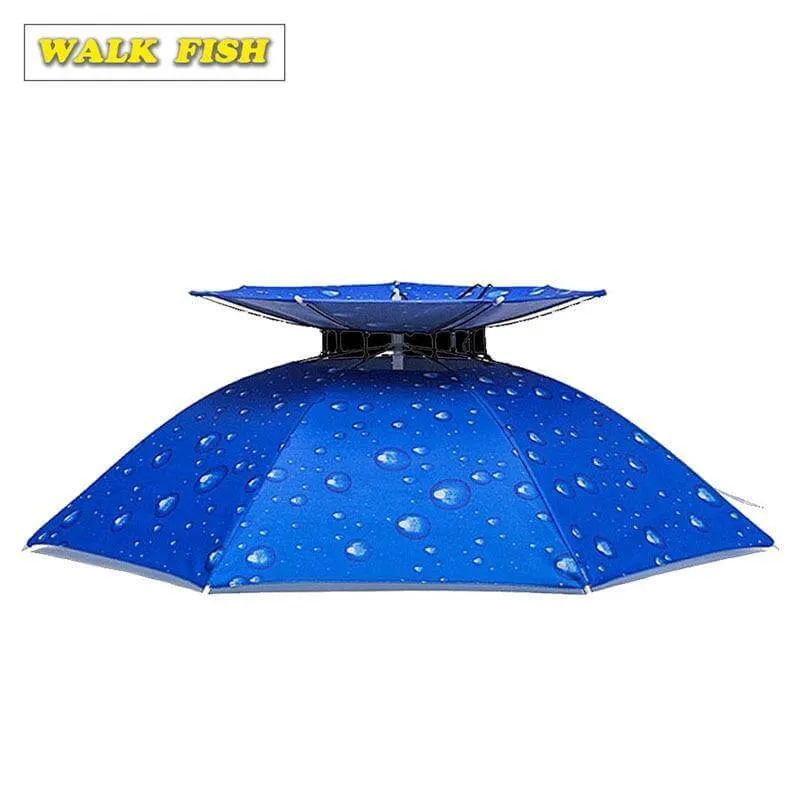 Outdoor Double Layer Fishing Umbrella Hat