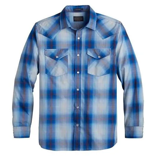 Pendleton | Royal/White Ombre LS Frontier Shirt