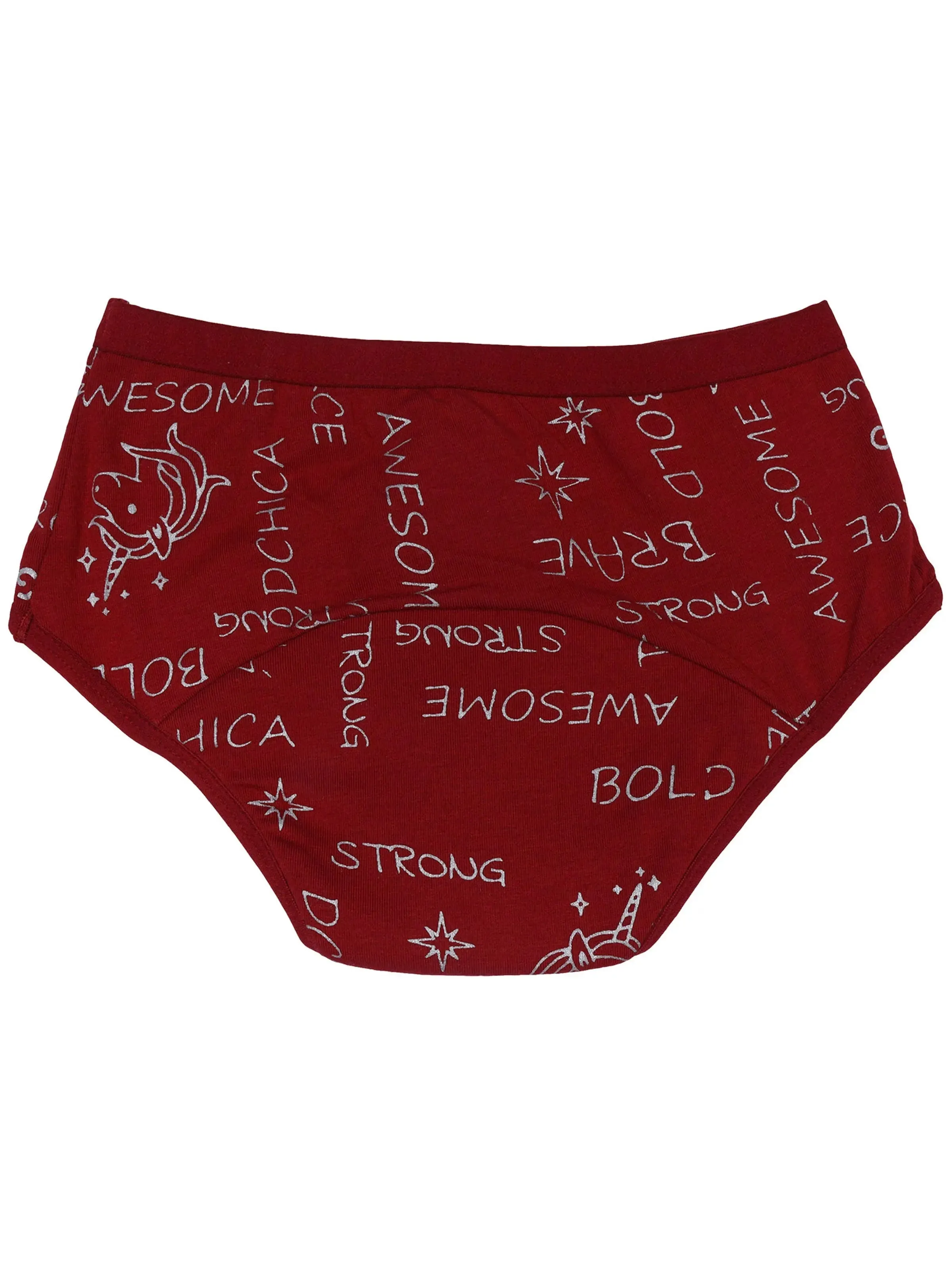 Period Panties | No Pad Needed | Rash Free | Leakproof | Reusable | Black & Printed Maroon Period Panty