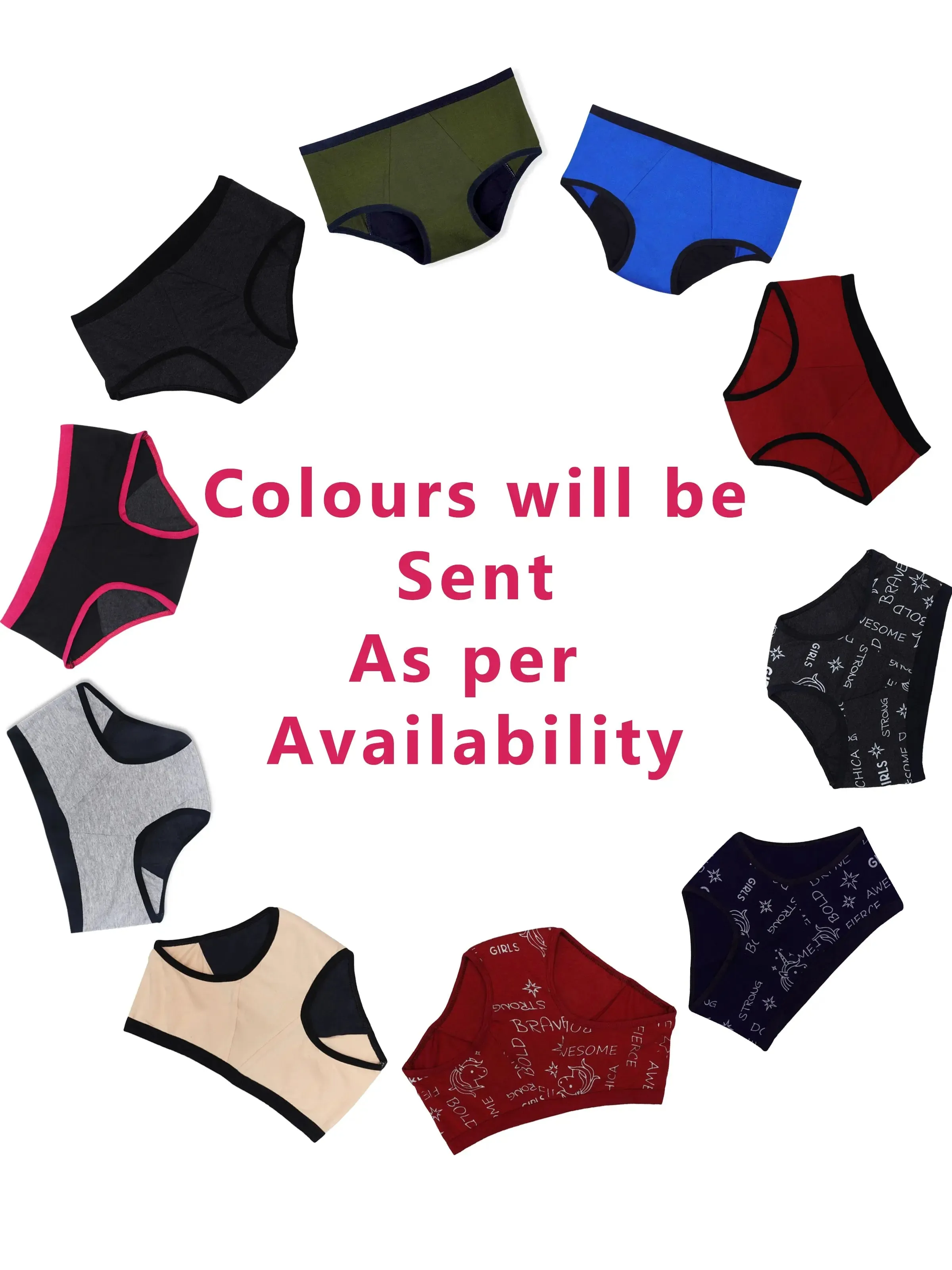 Period Panties | No Pad Needed | Rash Free | Leakproof | Reusable | Black & Printed Maroon Period Panty