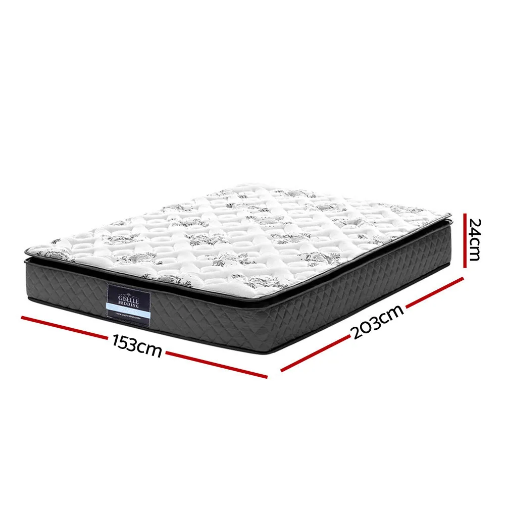 Pillow Top Bonnell Spring Mattress Queen, Hypo-Allergenic, Giselle Bedding