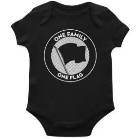 Pirates Press - One Family One Flag - Black - Onesie