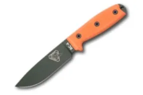 Plain Green Blade w- G10 Orange Handles