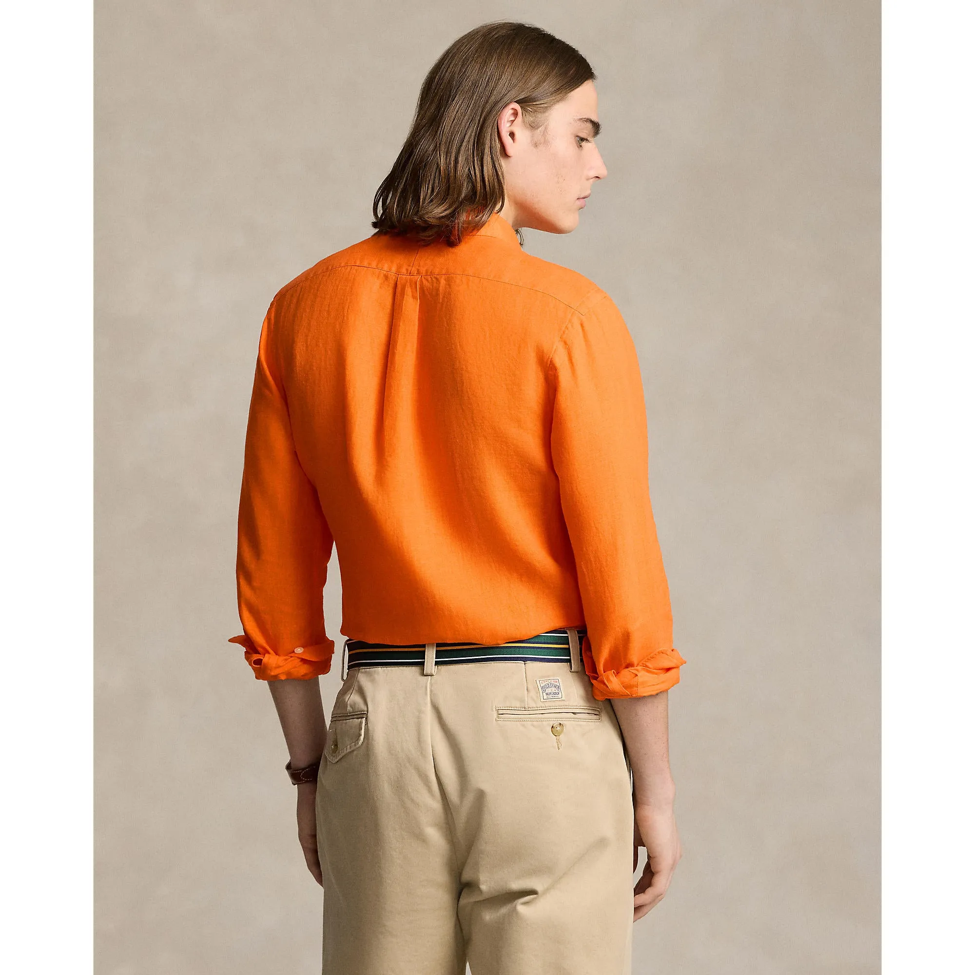 Polo Ralph Lauren - Linen S hirt - Bright Signal Orange