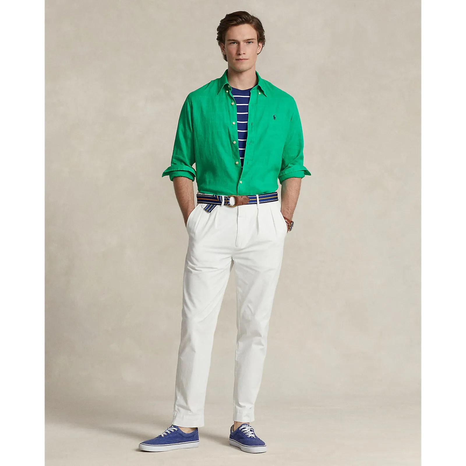 Polo Ralph Lauren - Linen Shirt - Grasshopper Green