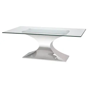 Praetorian Glass Dining Table 94"