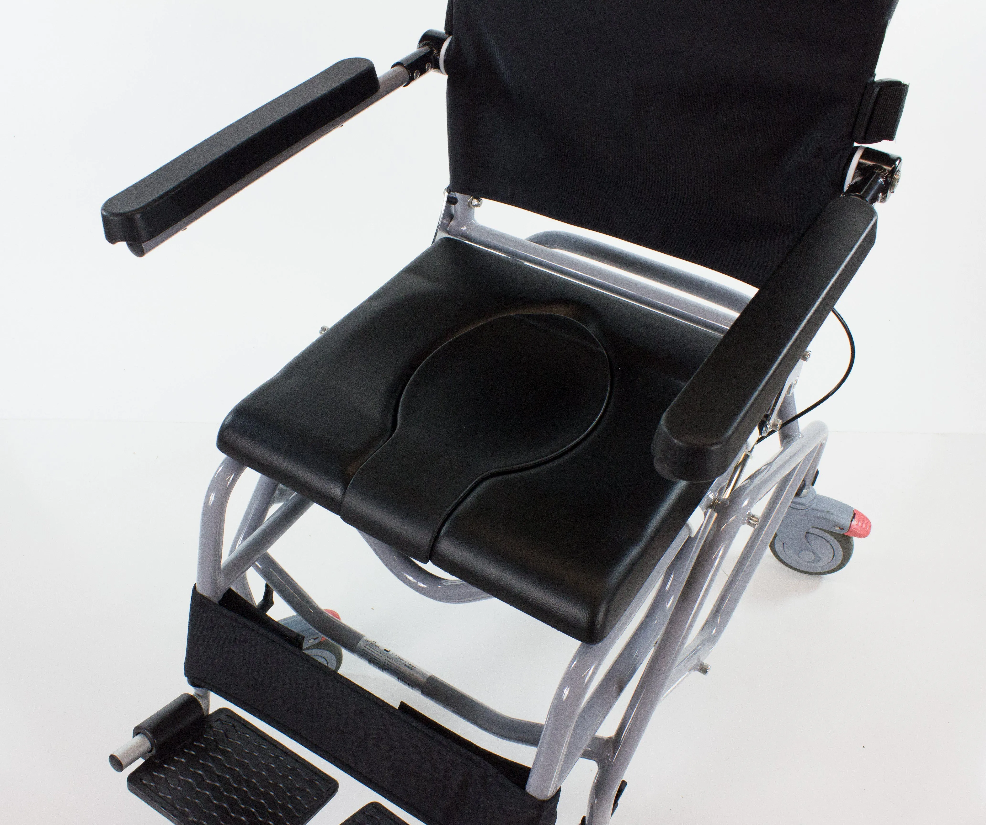 Professional Tilt-In-Space Reclining Shower/Commode Chair - Padded